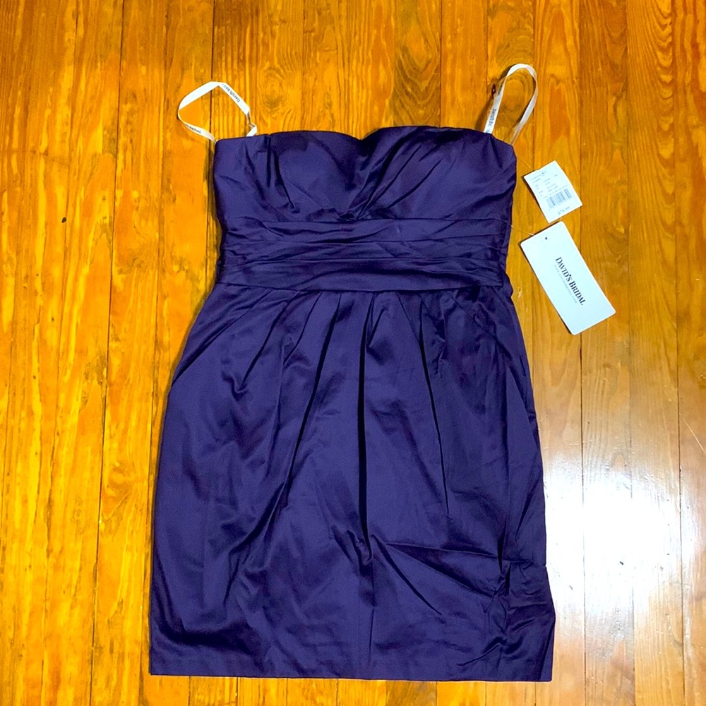 David’s Bridal Purple Dress Size 10 – NWT – Elegant Formal/Bridesmaid